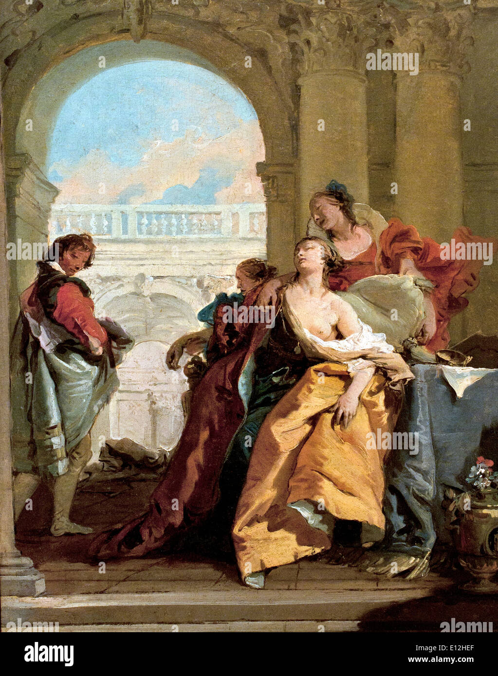 Der Tod von Sofonisba 1760 Giambattista Tiepolo Venedig 1696 Madrid 1770 Italien Italienisch Stockfoto