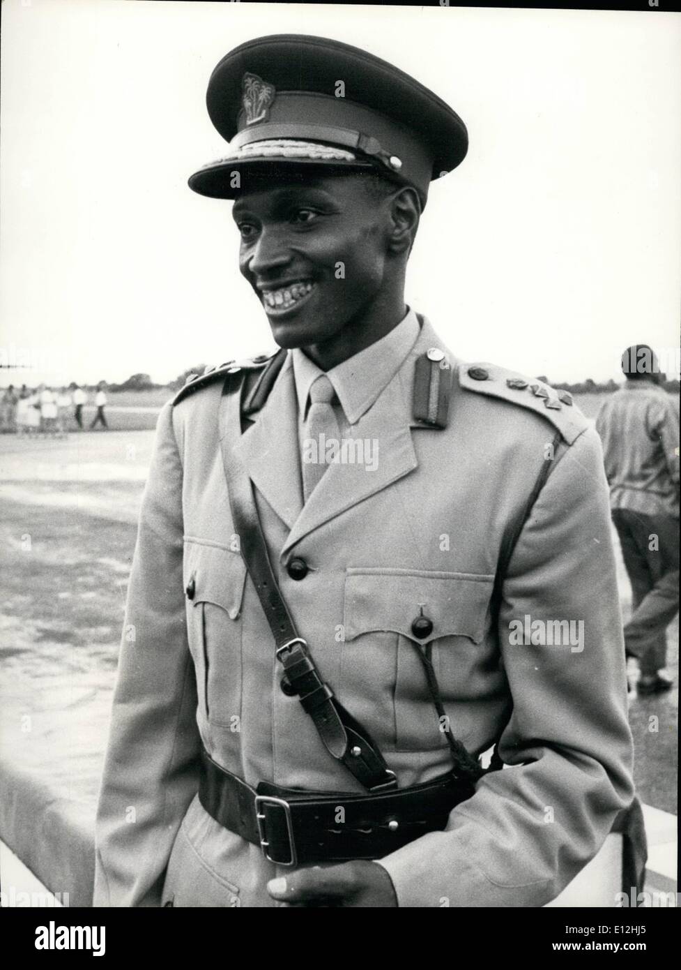 24. Februar 2012 - M.S.H. Sarakikya, tansanische Minister für Kultur und Jugend. Geboren 1934. Gebildete Tabora, Sandhurst. Eingegebenen König afrikanischen Riffles, 1958. Chef der Tansania Menschen Defence Force, 1964. Minister für Kultur und Jugend, 1974. Stockfoto