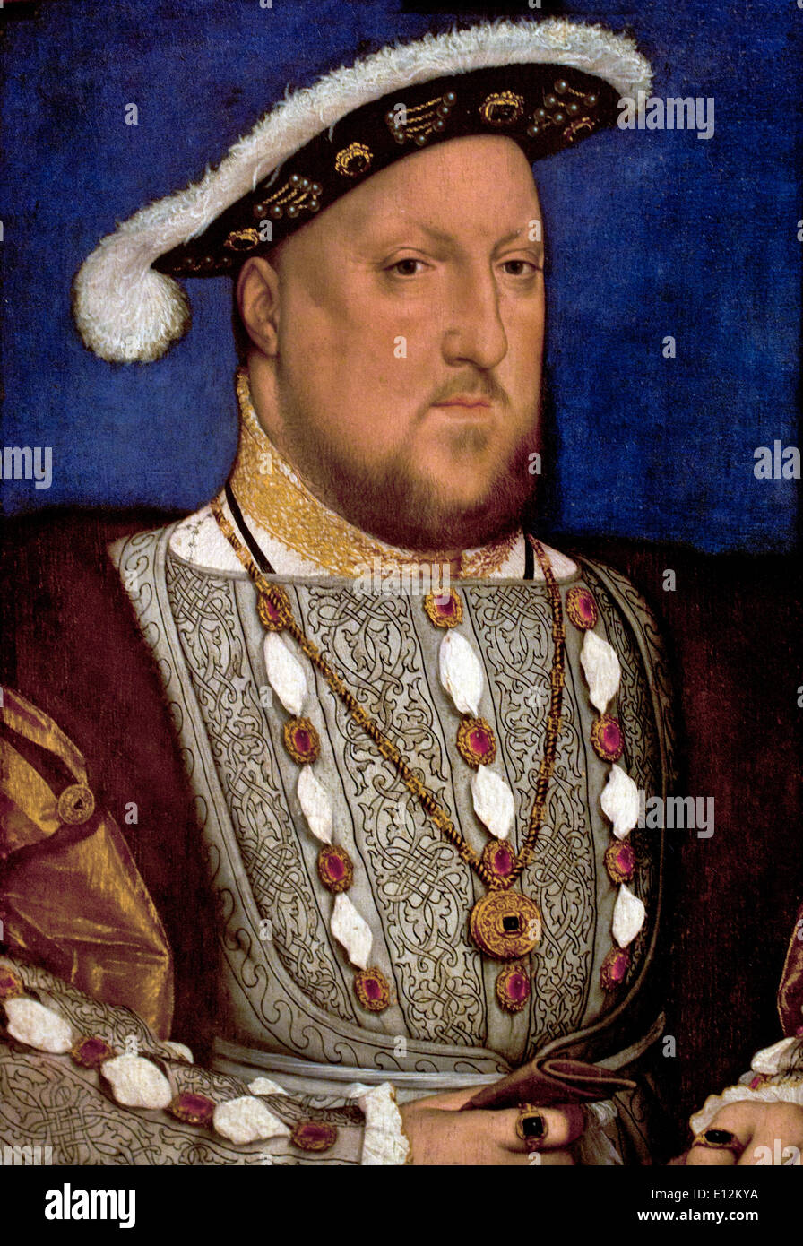Porträt von Henry VIII von England King 1537 Hans Holbein der jüngere Augsburg 1497/98 London 1543 Deutsch Deutschland Stockfoto
