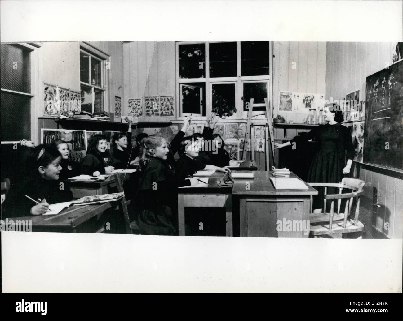 24. Februar 2012 - es ist nicht alle Tanz Ballet School haben die Schüler der Legat School den normalen Lehrplan neben dem Ballett. Stockfoto