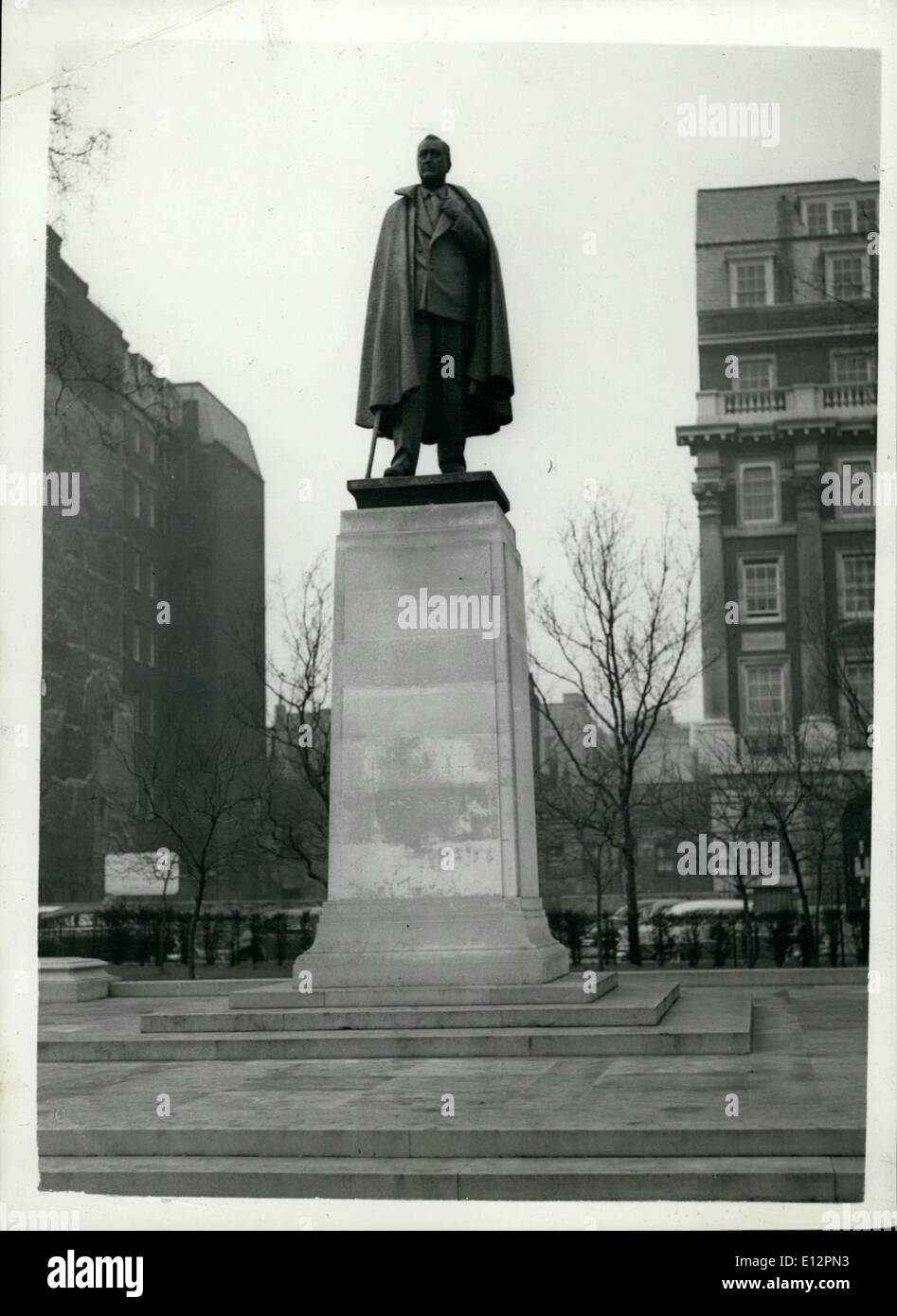 24. Februar 2012 - Roosevelt Memorial, Grosvenor Square, London. Stockfoto