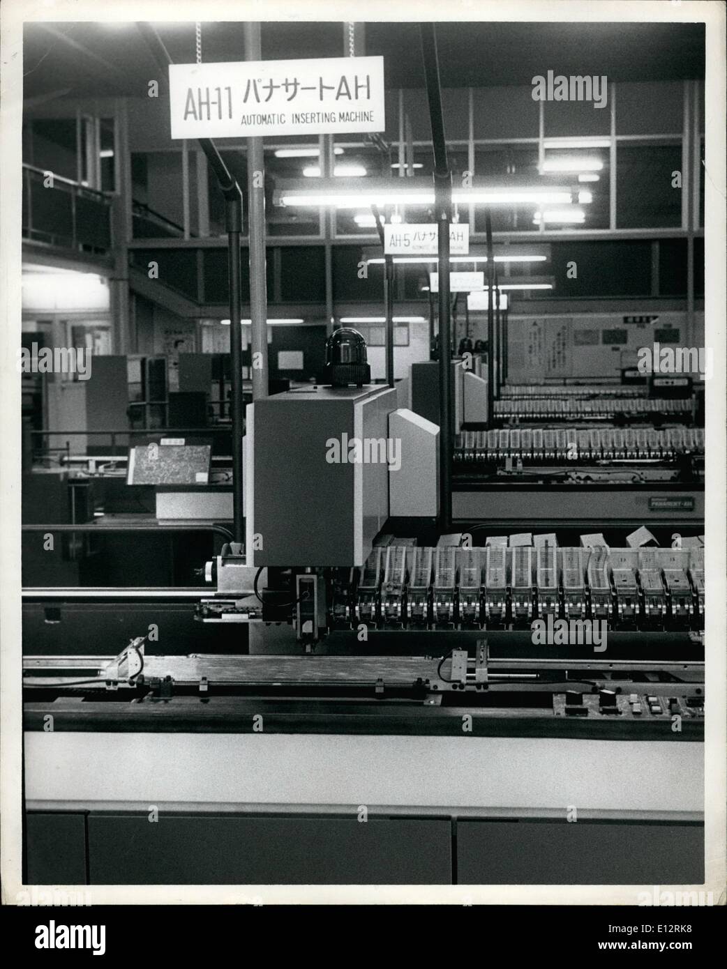 25. Februar 2012 - Herstellung gedruckter Schaltungen. Stockfoto