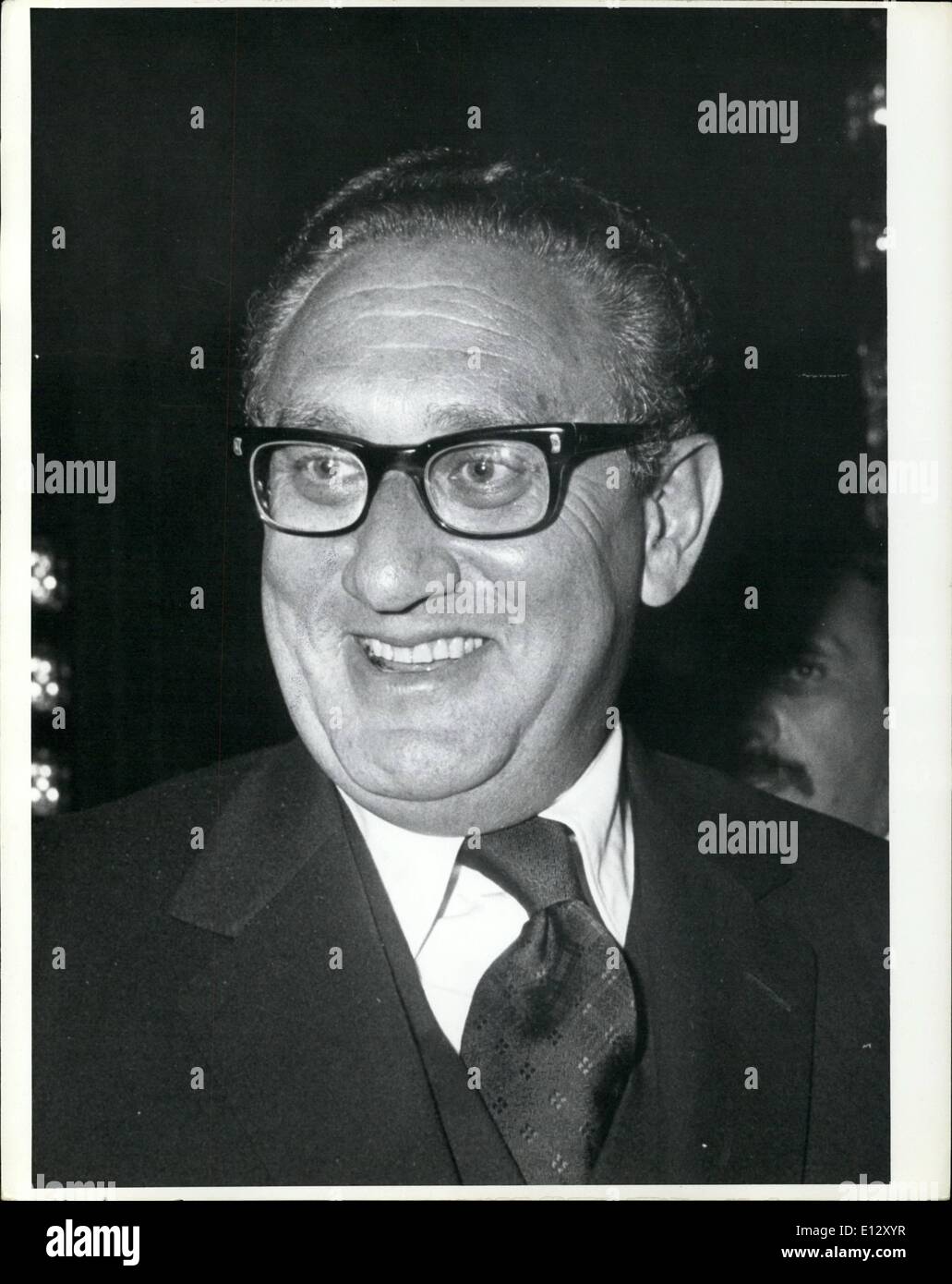 26. Februar 2012 - Dr. Henry Kissinger: 1973 Foto Stockfoto
