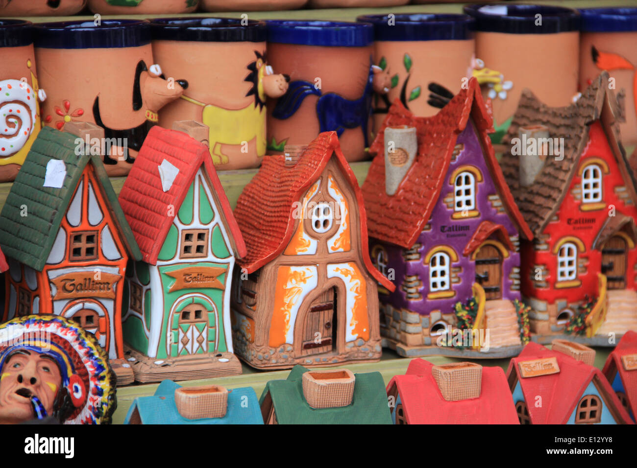 Souvenir-Shop in der Altstadt von Tallinn Estland Stockfoto
