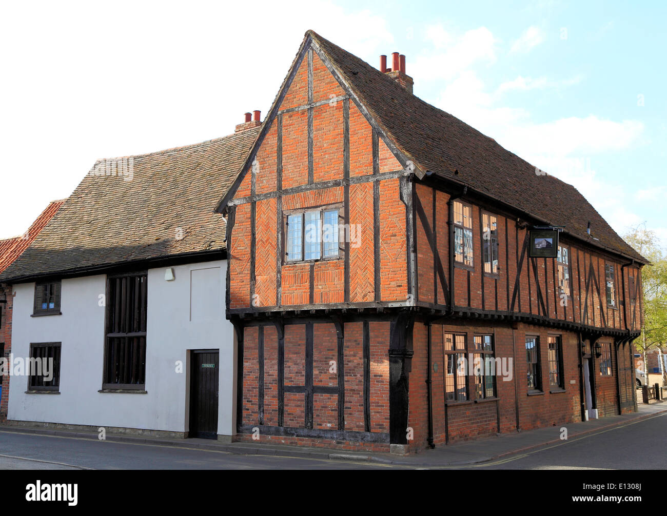 Gitter-Haus, Kings Lynn, 15. Jahrhundert mit späteren Ergänzungen, Norfolk England UK Pub Wirtshaus Gasthaus historisches Gebäude Stockfoto