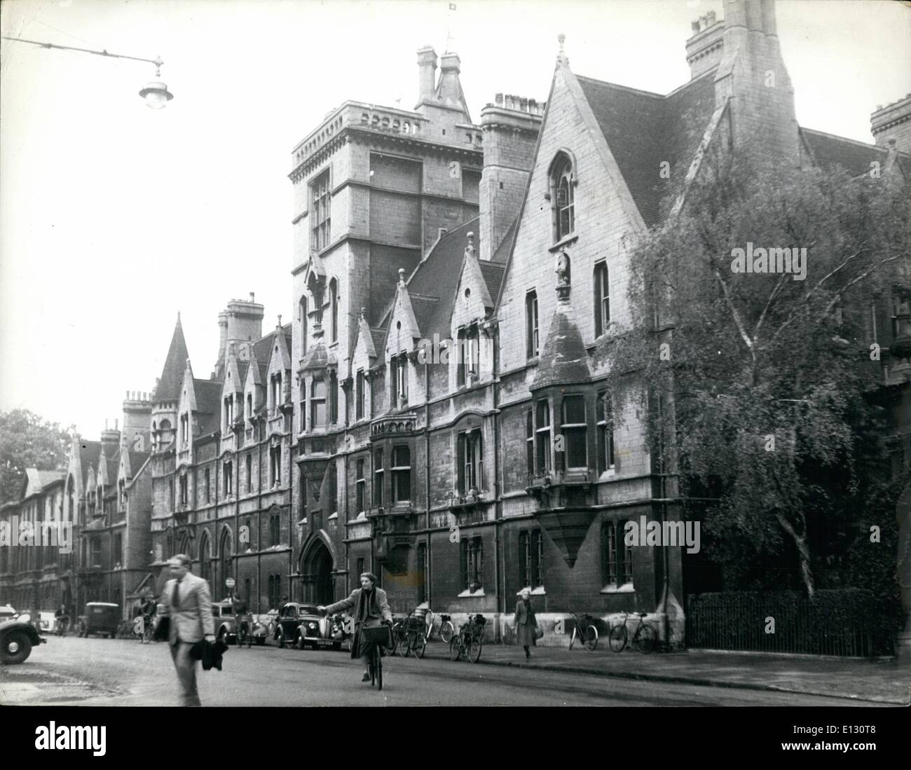 26. Februar 2012 - Oxford - am Balliol College.: am Balliol College, die zwischen 1260 und 1268 von Sir John de Balliol, Vater des schottischen Königs mit diesem Namen gegründet wurde. Balliol Streitigkeiten mit Merton Preceince als Stiftskirche Stiftung. Stockfoto