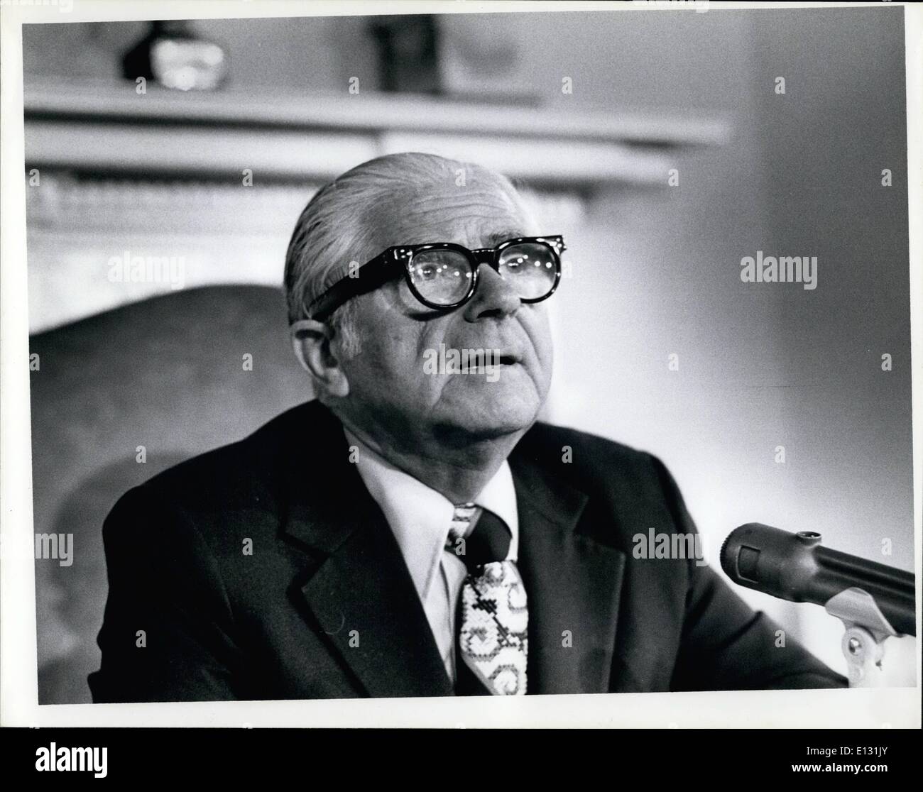 26. Februar 2012 - New Yorker Bürgermeister Abe Beam-1975 Stockfoto