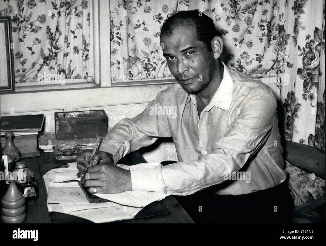 26. Februar 2012 - gehört zu den politischen Führern von Mauritius The Hon.Guy Rosemont, Nominalfall von der Labour Party und ein bekannter Stockfoto