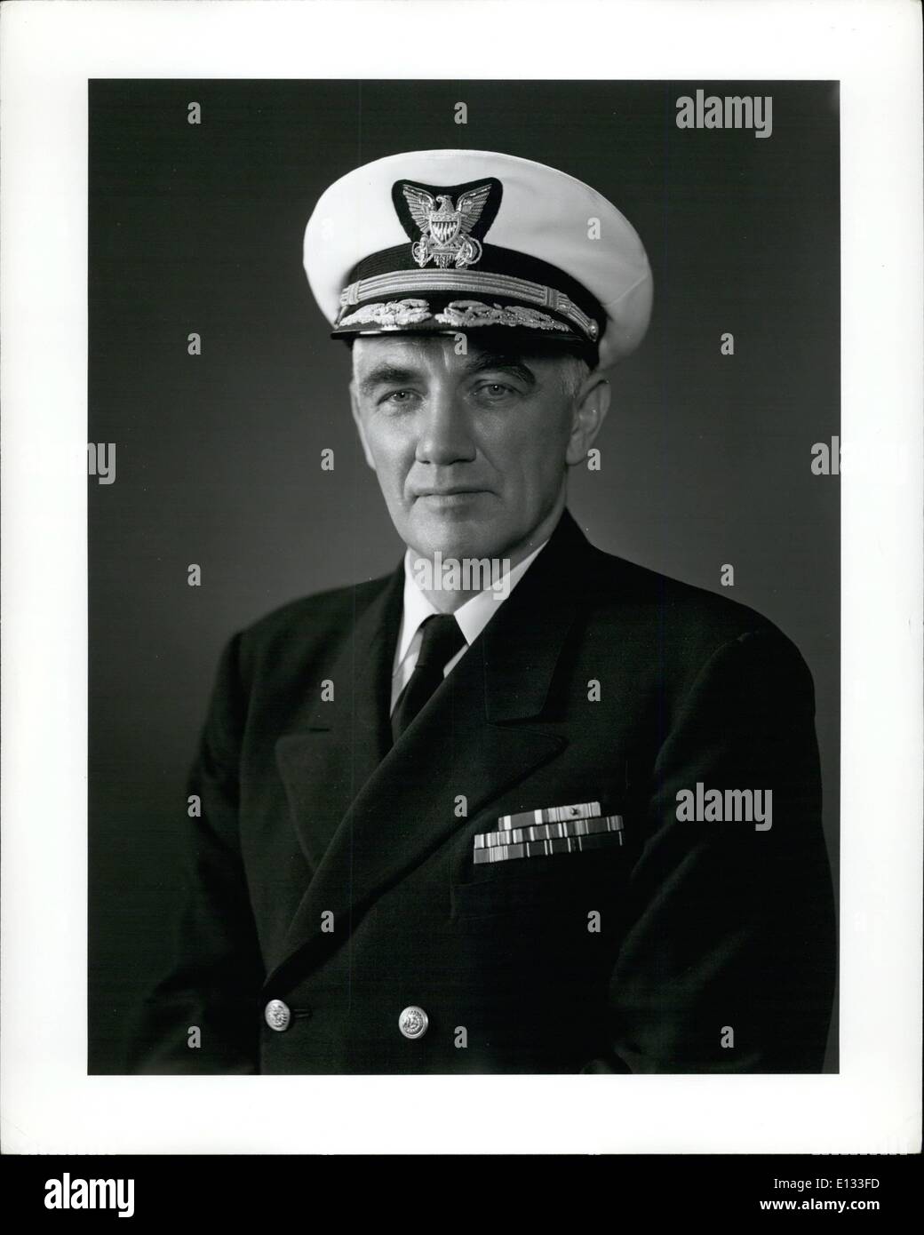 26. Februar 2012 - Konteradmiral Edwin S. Ronald, USCG. Stockfoto