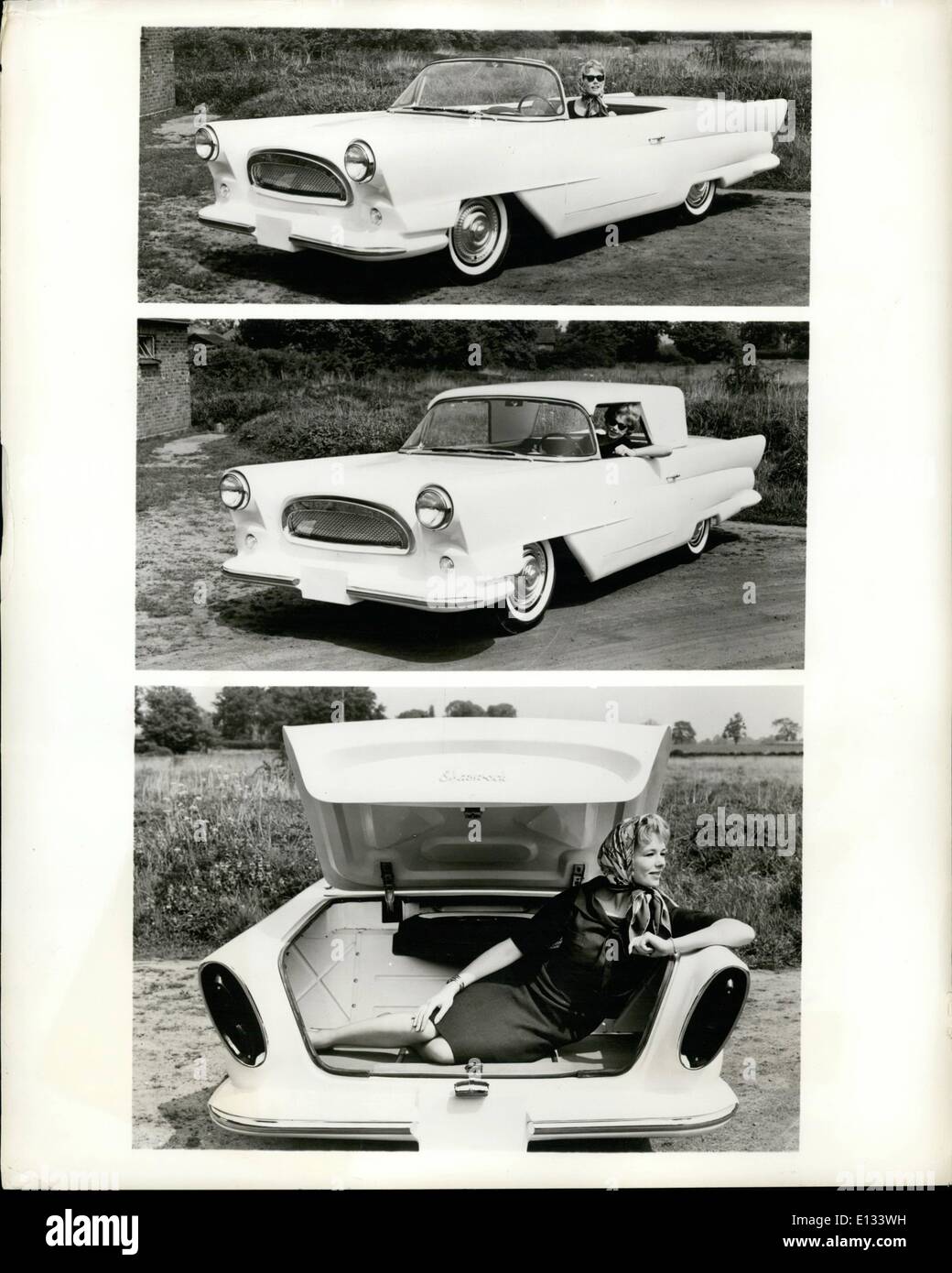 26. Februar 2012 - Ziel anglo-irischen Auto am amerikanischen Markt; Ein Prototyp des Shamrock, ein Sport-Limousine mit einem alle Gehäuse aus Kunststoff, Stockfoto