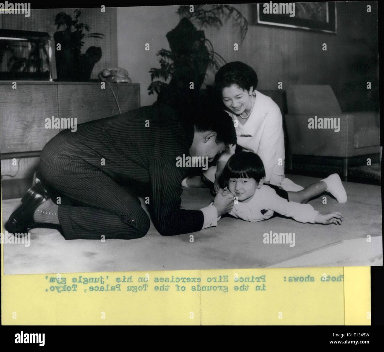 26. Februar 2012 - Prinz Hiro 4. Geburtstag: kleine Prinz Hiro Japan feiert seinen vierten Geburtstag nächste Woche 23 Feb an Stockfoto