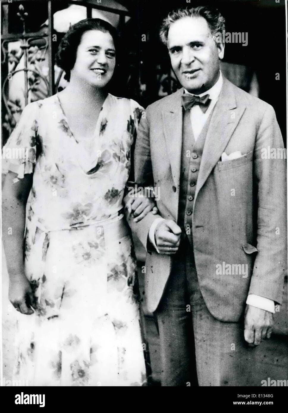 28. Februar 2012 - 100. GEBURTSTAG VON BRUNO WALTER ON SEPT. 15. 1976. Hundert Jahren, genau am 15.9.1876, der berühmte amerikanische Dirigent deutscher Herkunft. Bruno Walter geboren (sein richtiger Name: BRUNO WALTER SCHLESINGER). Berlin ist der Geburtsort von Bruno Walter. Seinen Kurs in Köln begann 1984, wo er '' Waffenschmied'' durchgeführt. Wurde er Dirigent an der Oper in Hamburg und arbeitete er auch bei Breslau, Prebburg und Riga Stockfoto