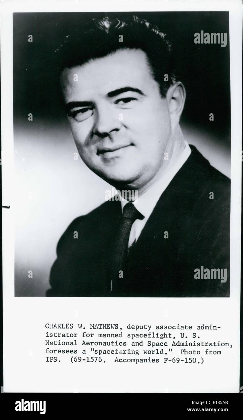 26. Februar 2012 - Charles W. Mathews, Deputy Associate Administrator für bemannte Raumfahrt, US National Aeronautics und Space Stockfoto