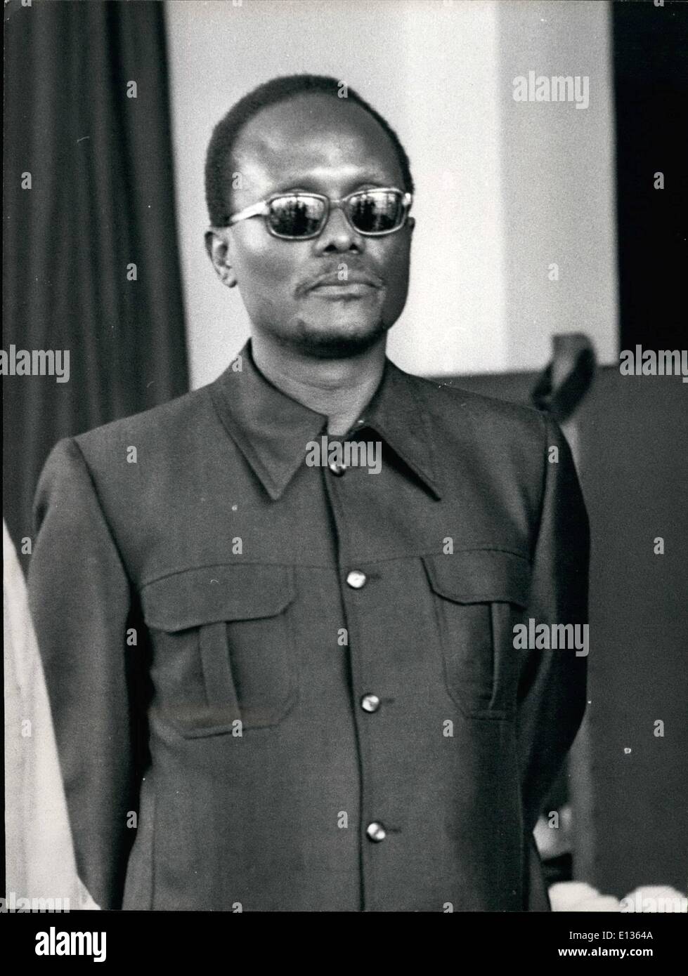 28. Februar 2012 - Dr. Holden Roberto, Führer der FNLA, angolanische Befreiungsbewegung. Geboren 1925. Erzogen in den Kongo. Finanzabteilung, Belgisch-Kongo, 1950-1954 arbeitete. UPA-Partei, gegründet 1954. Führer der FNLA, 1962. Credits: Camerapix Stockfoto