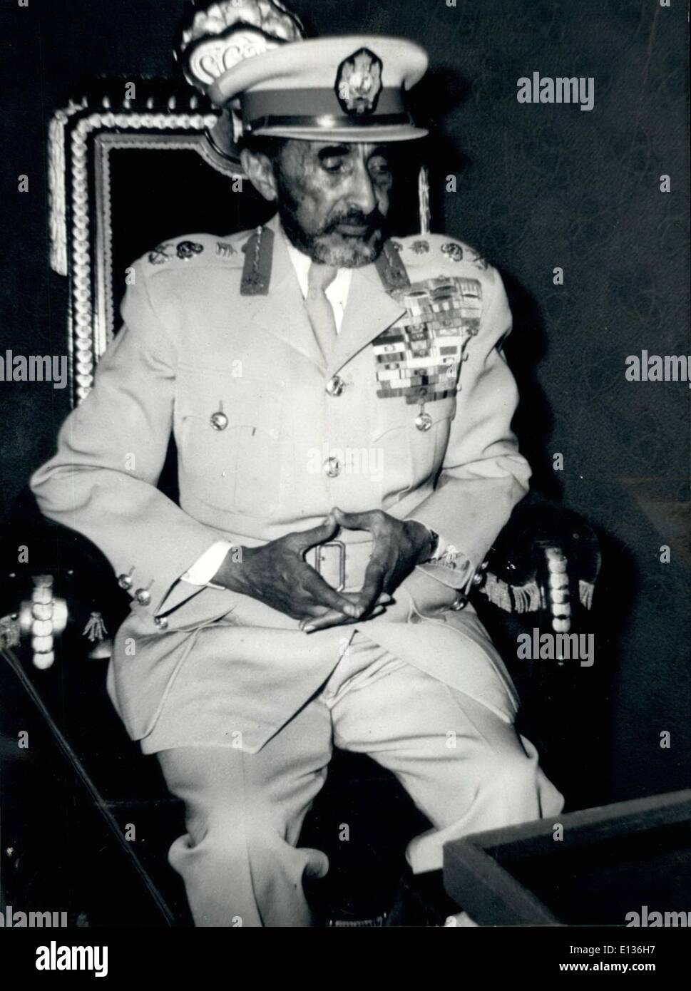28. Februar 2012 - Haile Selassie: (Verstorbenen) späten Kaiser von Äthiopien. Stockfoto