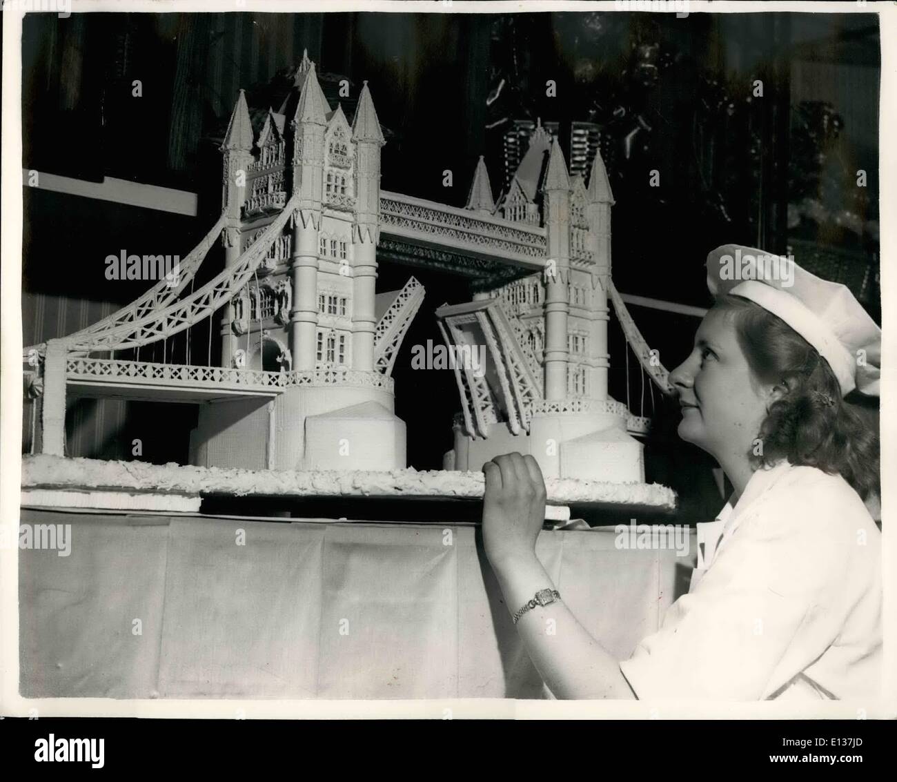 29. Februar 2012 - Eröffnung des Hotels und Catering-Ausstellung. Tower Bridge - in Zucker.: Foto zeigt Suzette Ashley ein Student an der Stockfoto