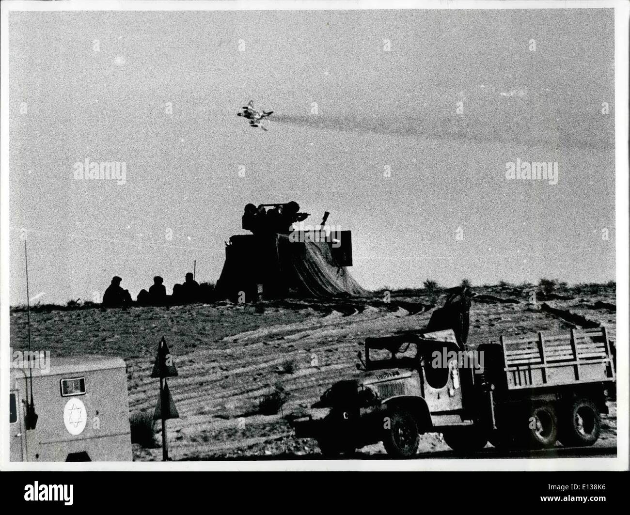 29. Februar 2012 - auto israelische Phantom Flugzeug Waffe Stockfoto