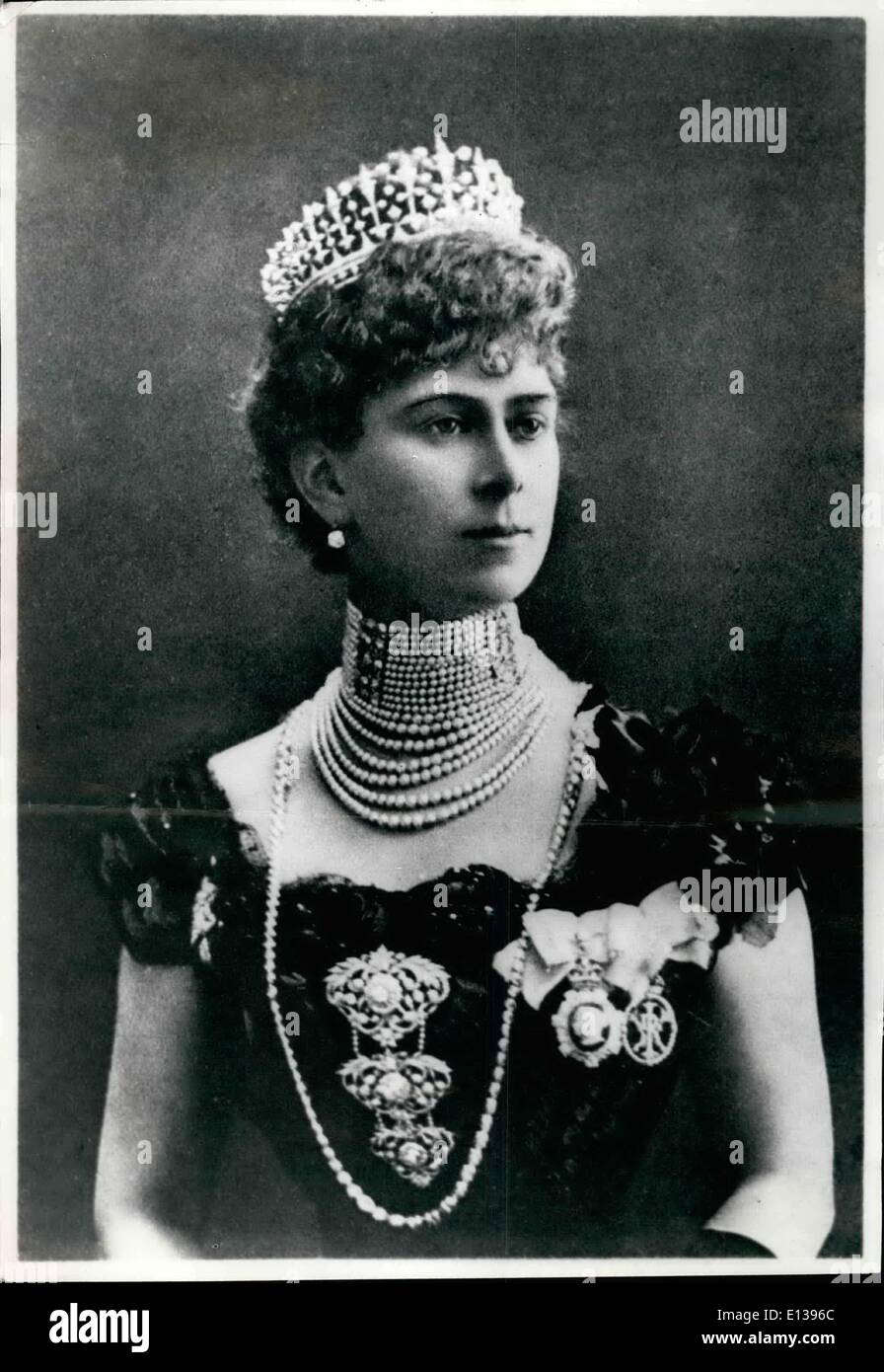 29. Februar 2012 - Prinzessin Mary von Wales im Alter von 35 Ehefrau von Prince George (George V). Queen Mary wurde sie im Jahre 1911. Dieses Foto wurde an ihrem Geburtstag Mai 1902. Stockfoto