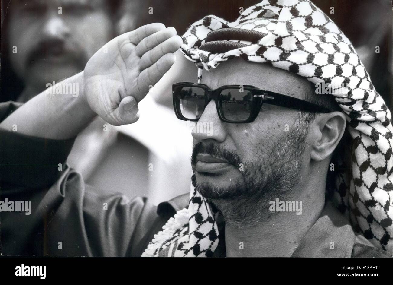 29. Februar 2012 - ist Arafat salutiert als der ugandischen National Antham gespielt. Stockfoto
