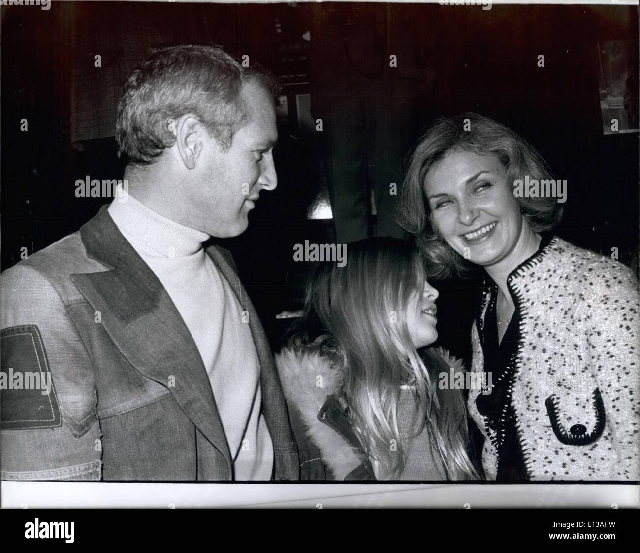29. Februar 2012 - Paul Newman-Familie. Stockfoto