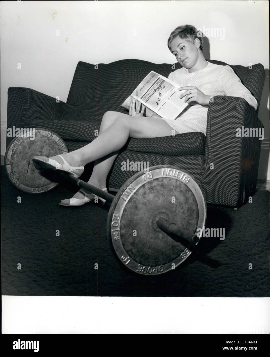 29. Februar 2012 - verloren in der Welt-Leichtathletik ist Englands Olympia Favorit für 400 m: Lillian Board gesehen hier in ihrer Heimat Ealing. Stockfoto