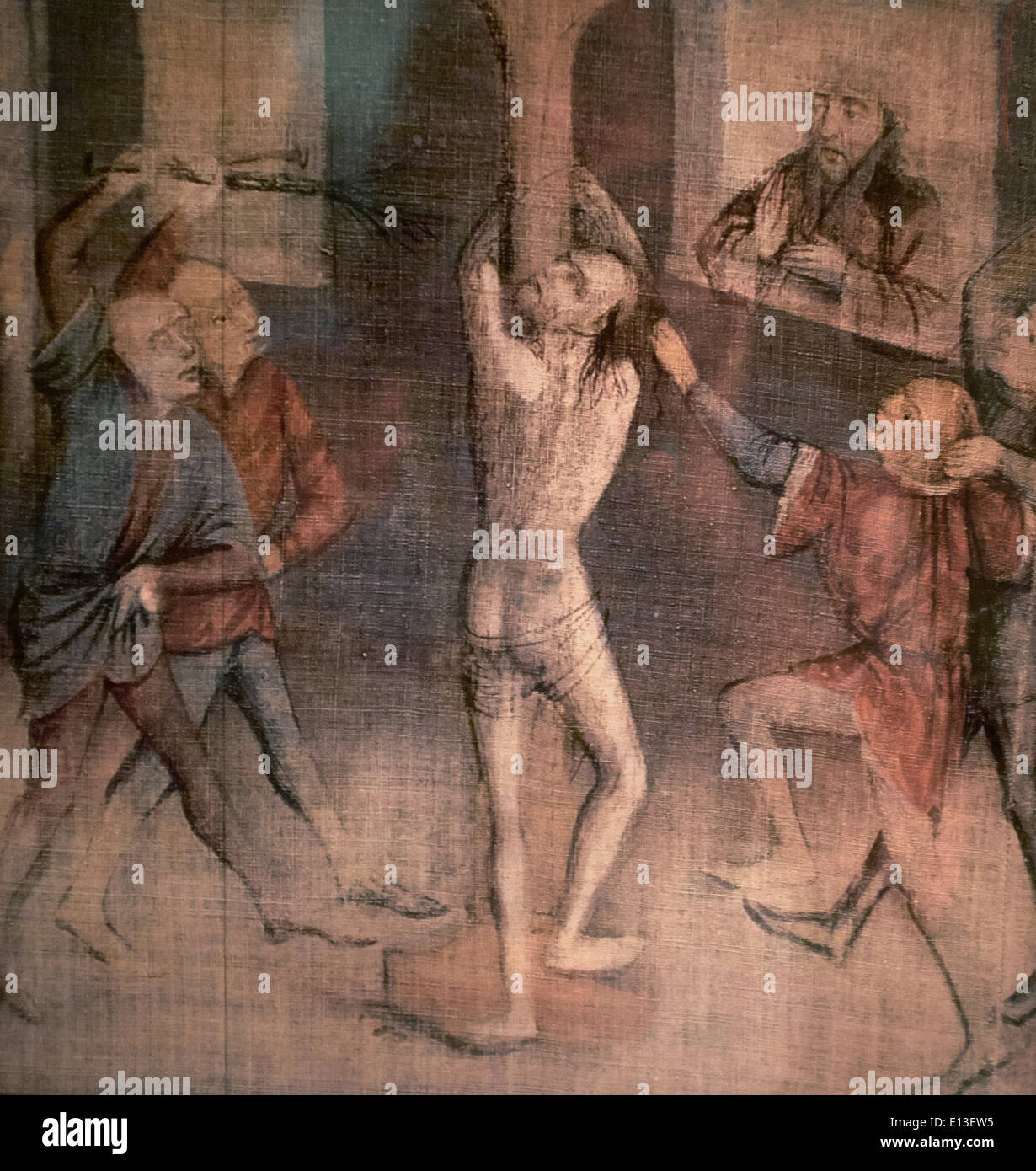 Siehe da! Pilatus hat, die ihn gegeißelt - The Great Zittau Fastenzeit Schleier 1472 Stockfoto