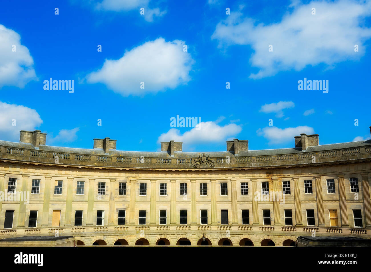 Der Halbmond Buxton Derbyshire England UK Stockfoto