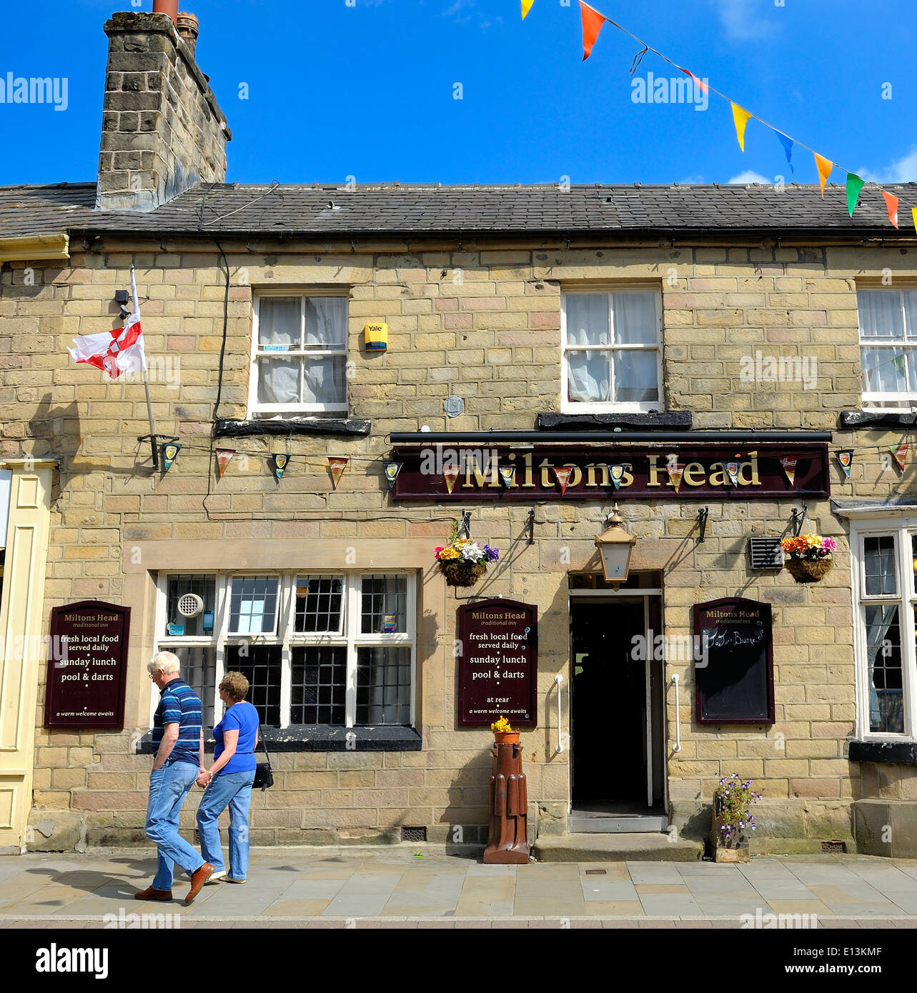 Buxton Derbyshire England UK. Das Miltons Leiter Public house Stockfoto