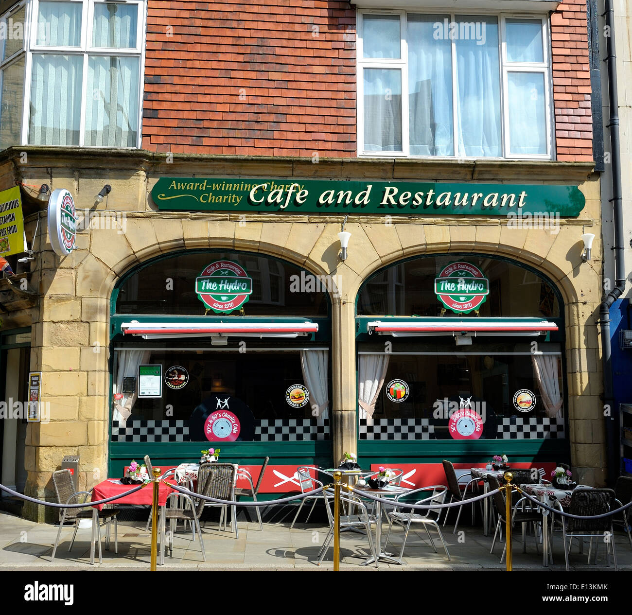 Award Gewinner Nächstenliebe Café Restaurant Buxton Derbyshire England UK Stockfoto