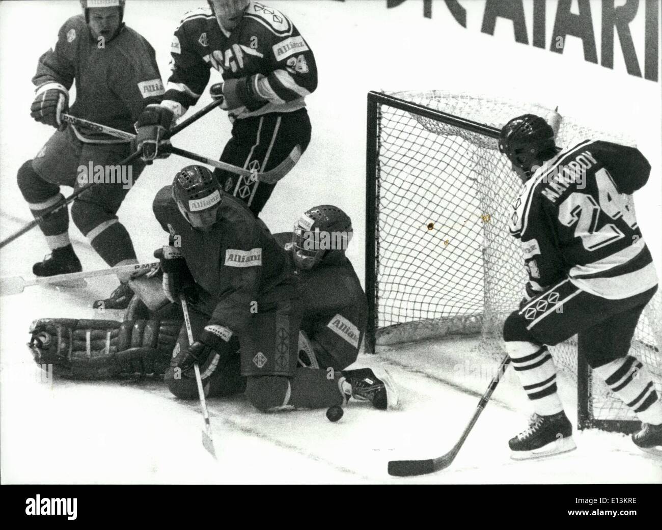 2. März 2012 - Eishockey-Weltmeisterschaften in der Schweiz: das erste Finale der Eishockey-Weltmeisterschaft gewann Stockfoto