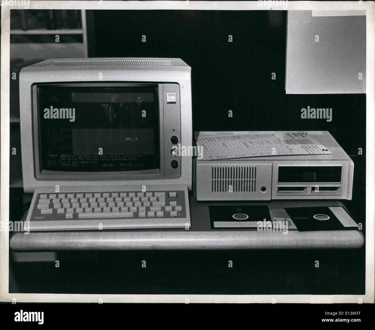 22. März 2012 - präsentiert IBM seinen neuen PC in New York Stockfoto