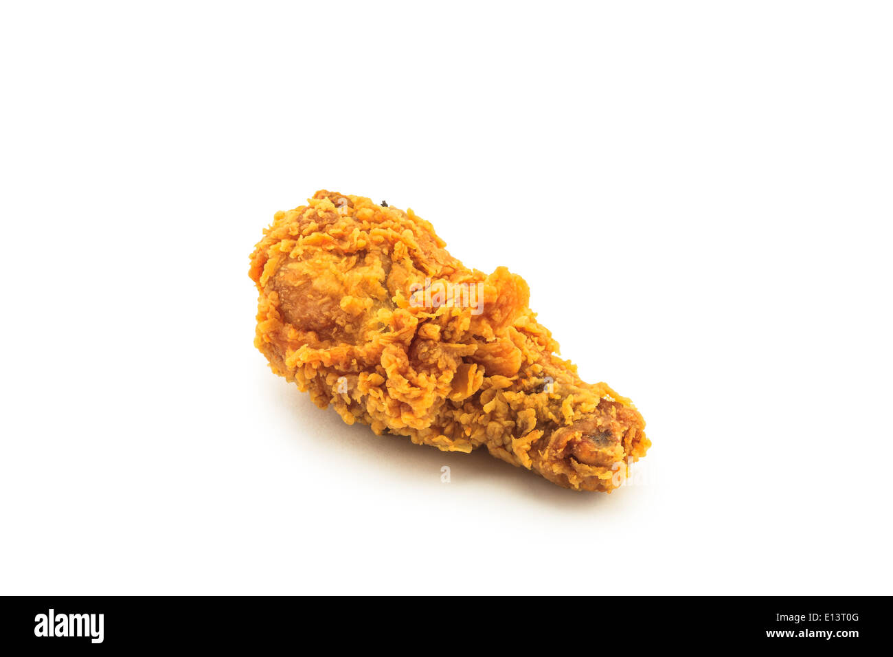 Fried Chicken isoliert auf weißem Hintergrund Stockfoto