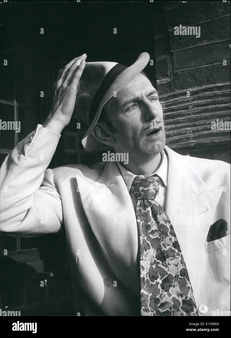 27. März 2012 - Arthur Englisch - Prinz der große Jungs: '' Einsatz Yer Noddle, junge '', das ist der Rat von Arthur Englisch, Prinz der große Jungs und Träger des breiten Krawatten und noch breitere Schultern. Stockfoto