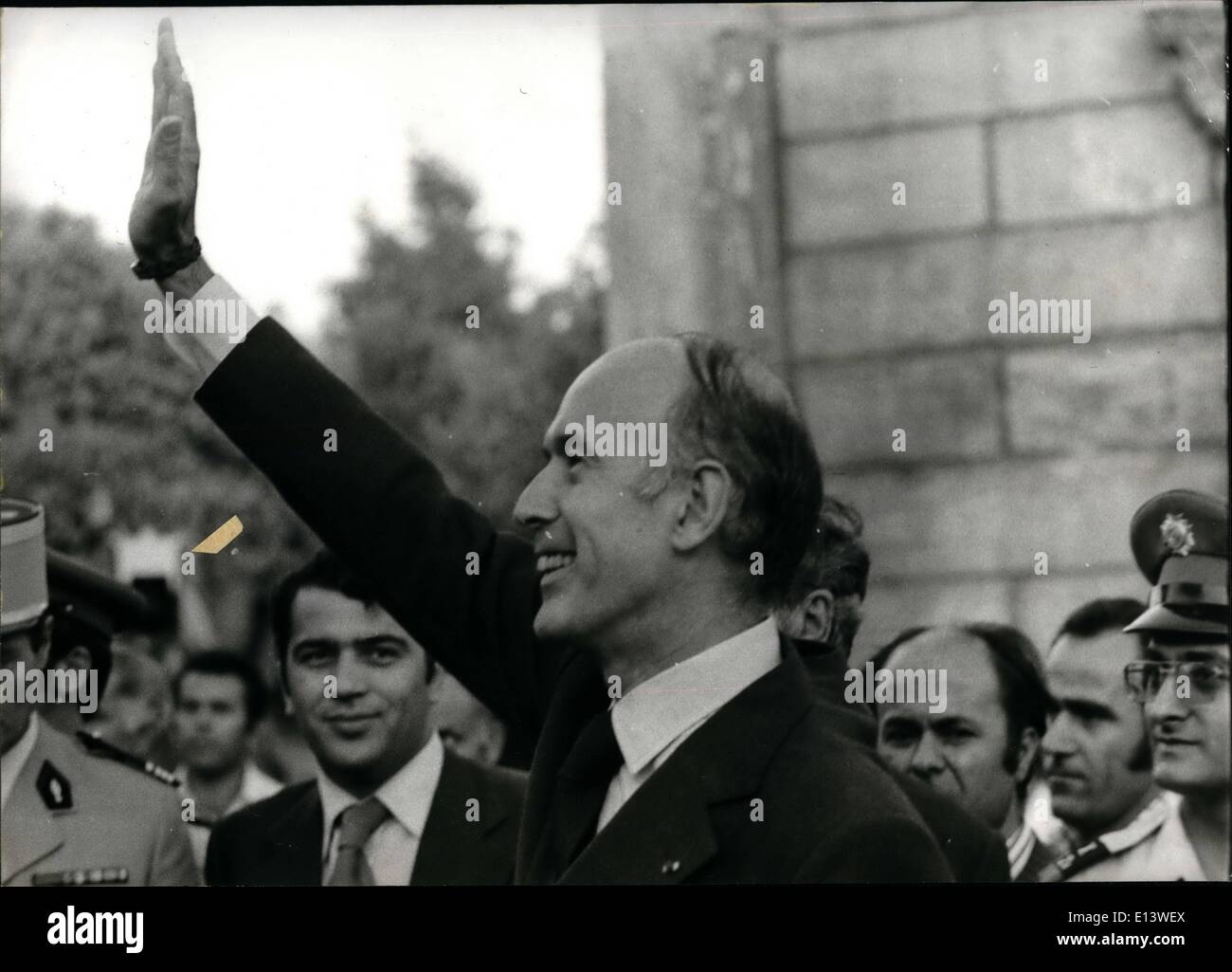 27. März 2012 - Giscard d ' Estaing; Der französische Präsident Stockfoto