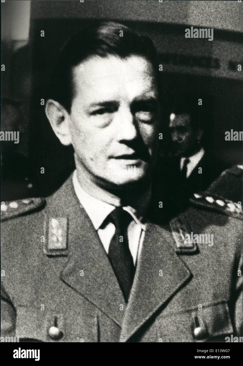 27. März 2012 - Gen Wassel Chief, Westdeutsche militärischen Nachrichtendienst APRESS.com Stockfoto