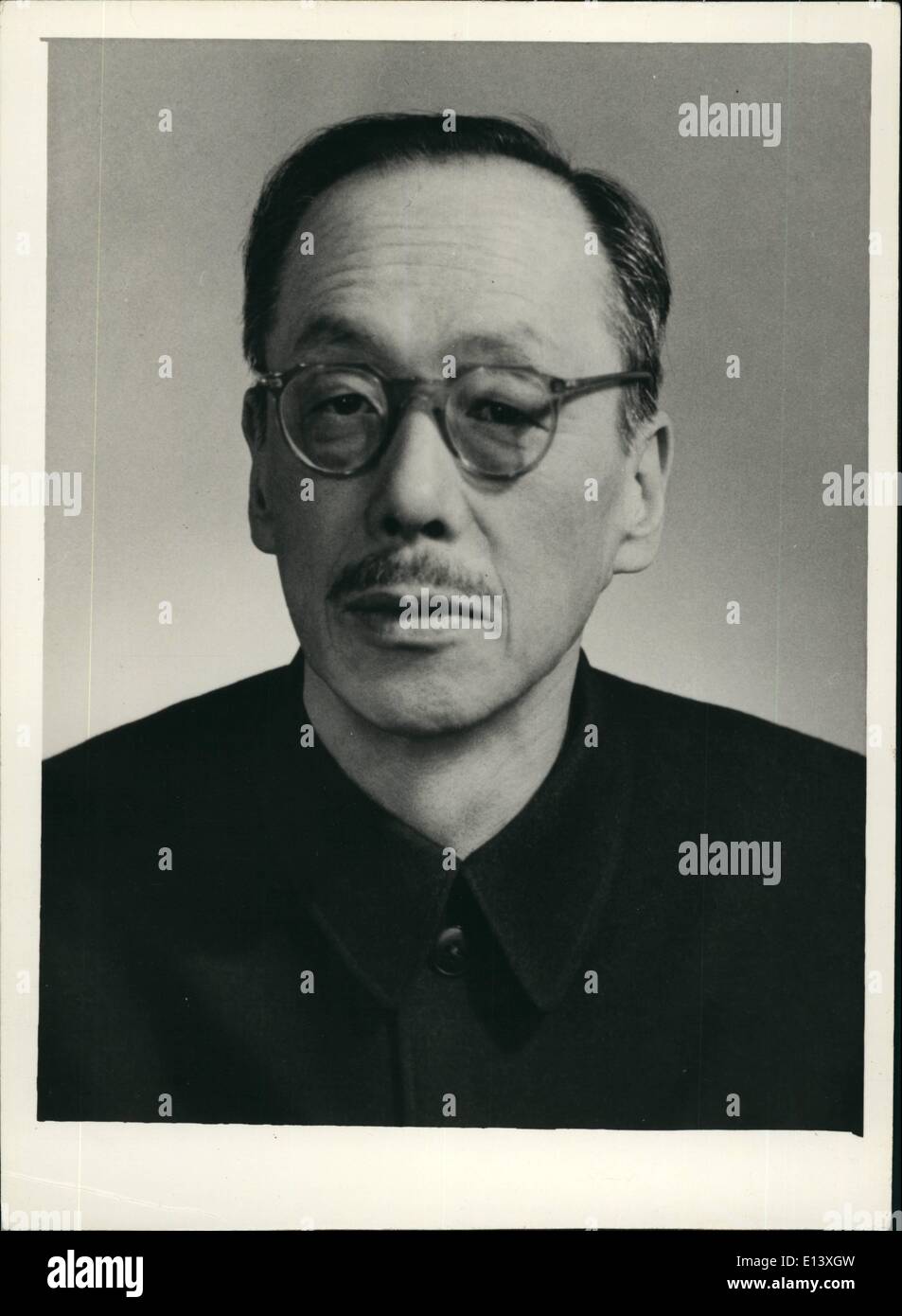 27. März 2012 - Kang Sheng - ehemaliger stellvertretender Vorsitzender der Partei. Stockfoto