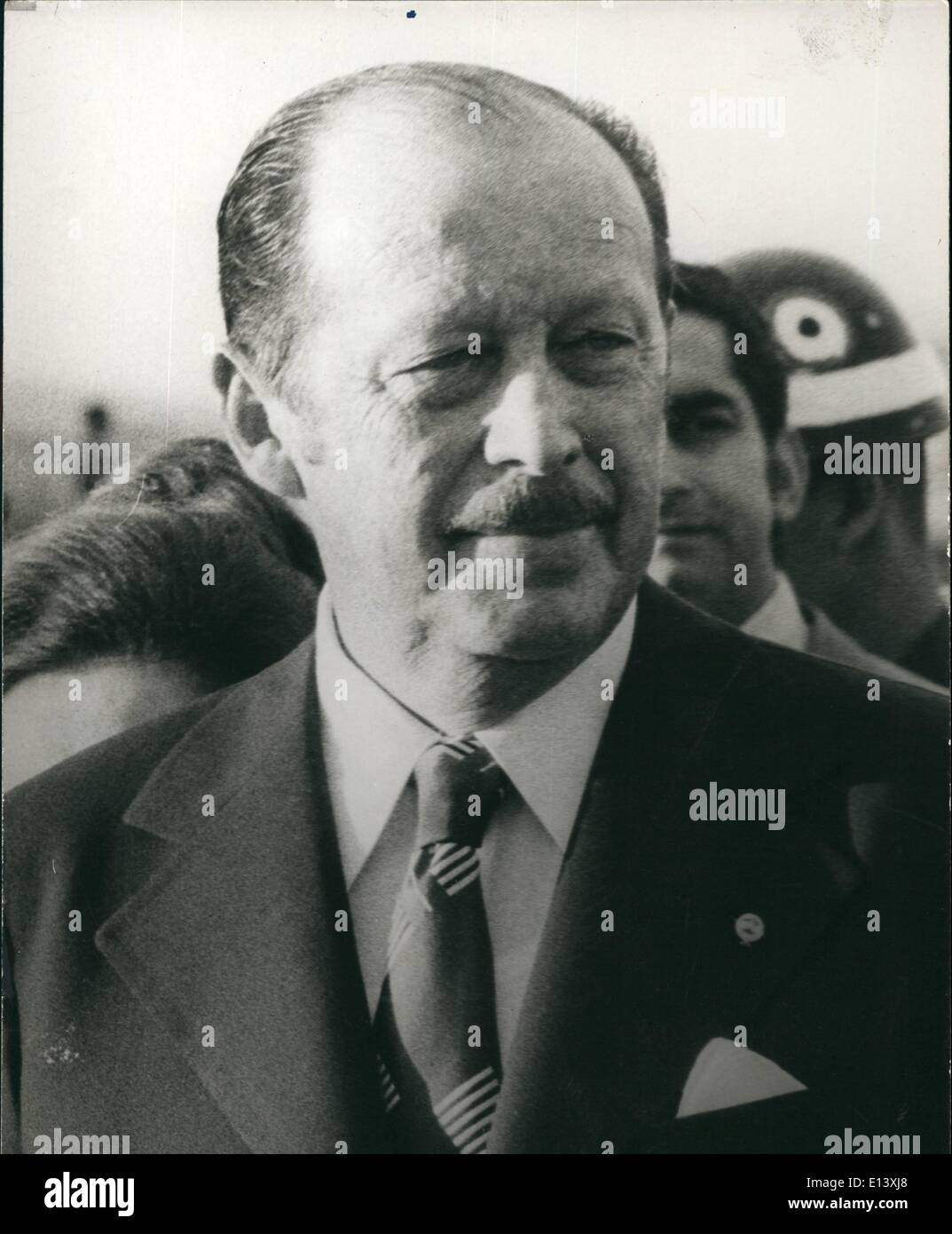 27. März 2012 - der Präsident von Paraguay. Asuncion 1976 General Alfredo Stroessner, Präsident von Paraguay, er hält die absolute Rekordzeit auf die Macht als Präsident einer südamerikanische Grafschaft mit fast 24 Jahre Führungserfahrung. -Es ist natürlich. als praktisch keine Opposition existiert Partei. Stockfoto