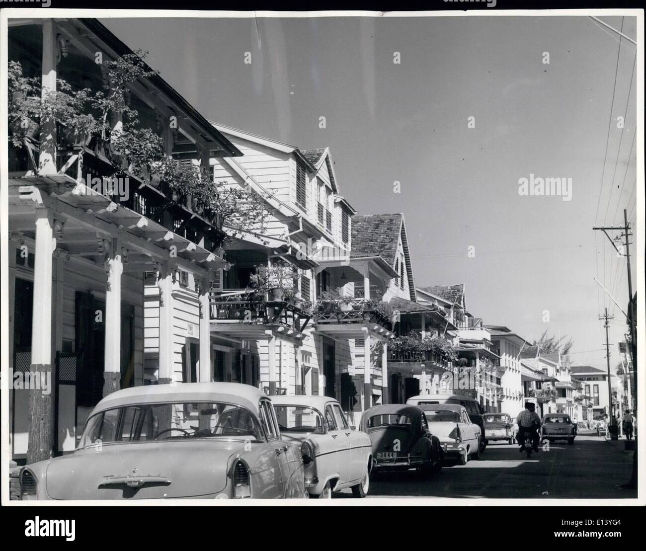 27. März 2012 - Herr Lim A Po Street, Paramaribo, Surinam (Niederländisch Guyana) Stockfoto