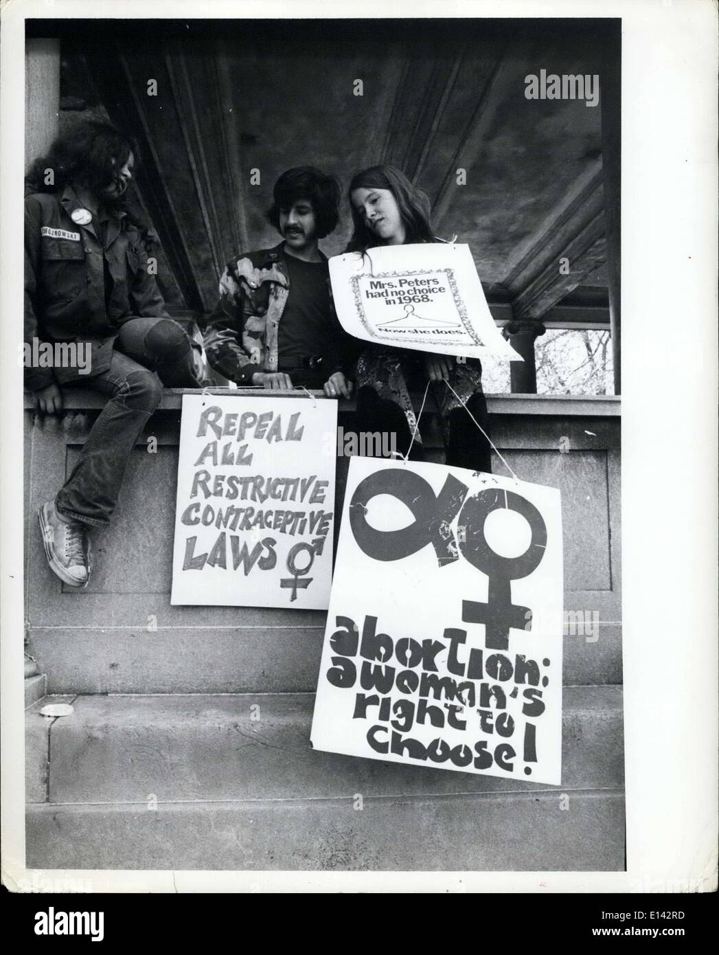 4. April 2012 - WomenÃ ¢ Â'¬â "¢ s Lib Abtreibung Demonstration, Union Square NYC, 4. Mai 1972 / Stockfoto