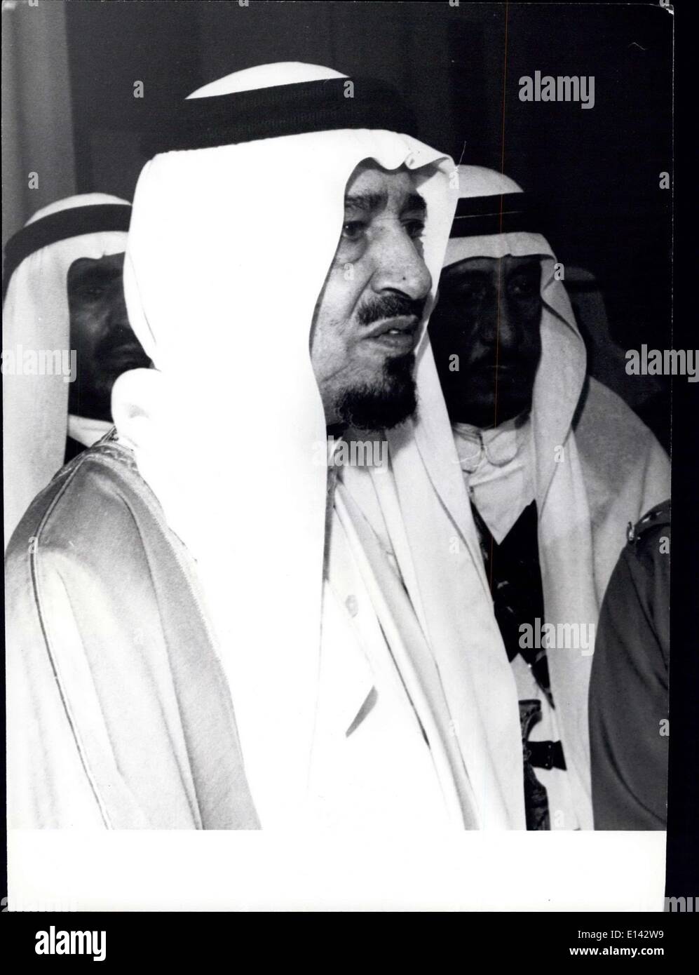 4. April 2012 - Saudi Arabien: Abdul Aziz, König Khalid ibn Abdul Aziz von Saudi-Arabien. Stockfoto