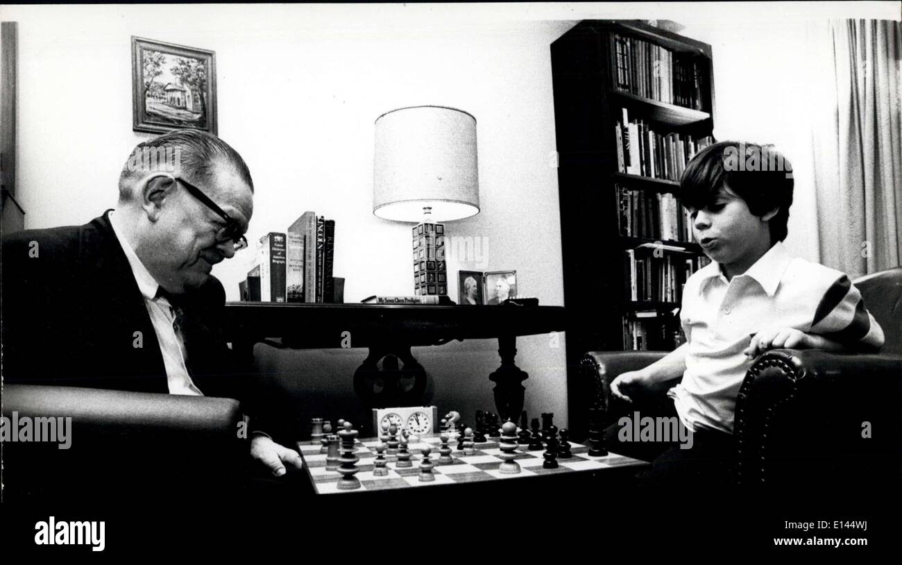 4. April 2012 - John Collins war auch Bobby Fishers Trainer und ist Autor mehrerer Bücher über Schach. Coach John Collins und Mickey Sanchez Kredit Brian Alpert - Keystone Stockfoto