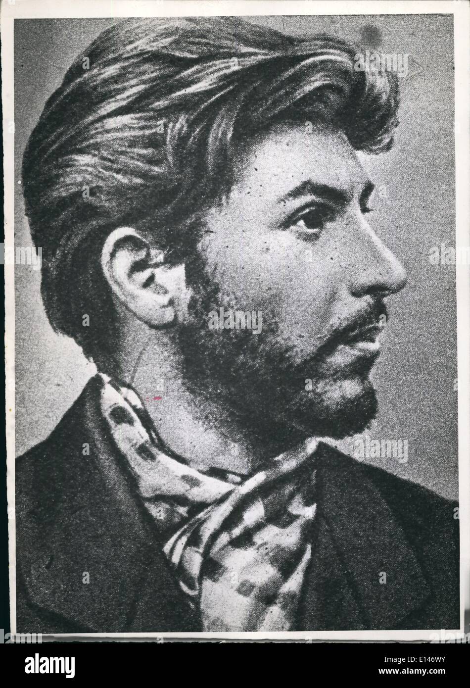 16. April 2012 - abgebildet ist Joseph Stalin, als er zum ersten Mal im Jahre 1904 heiratete. Seinen Spitznamen gehören '' Koba " Stockfoto