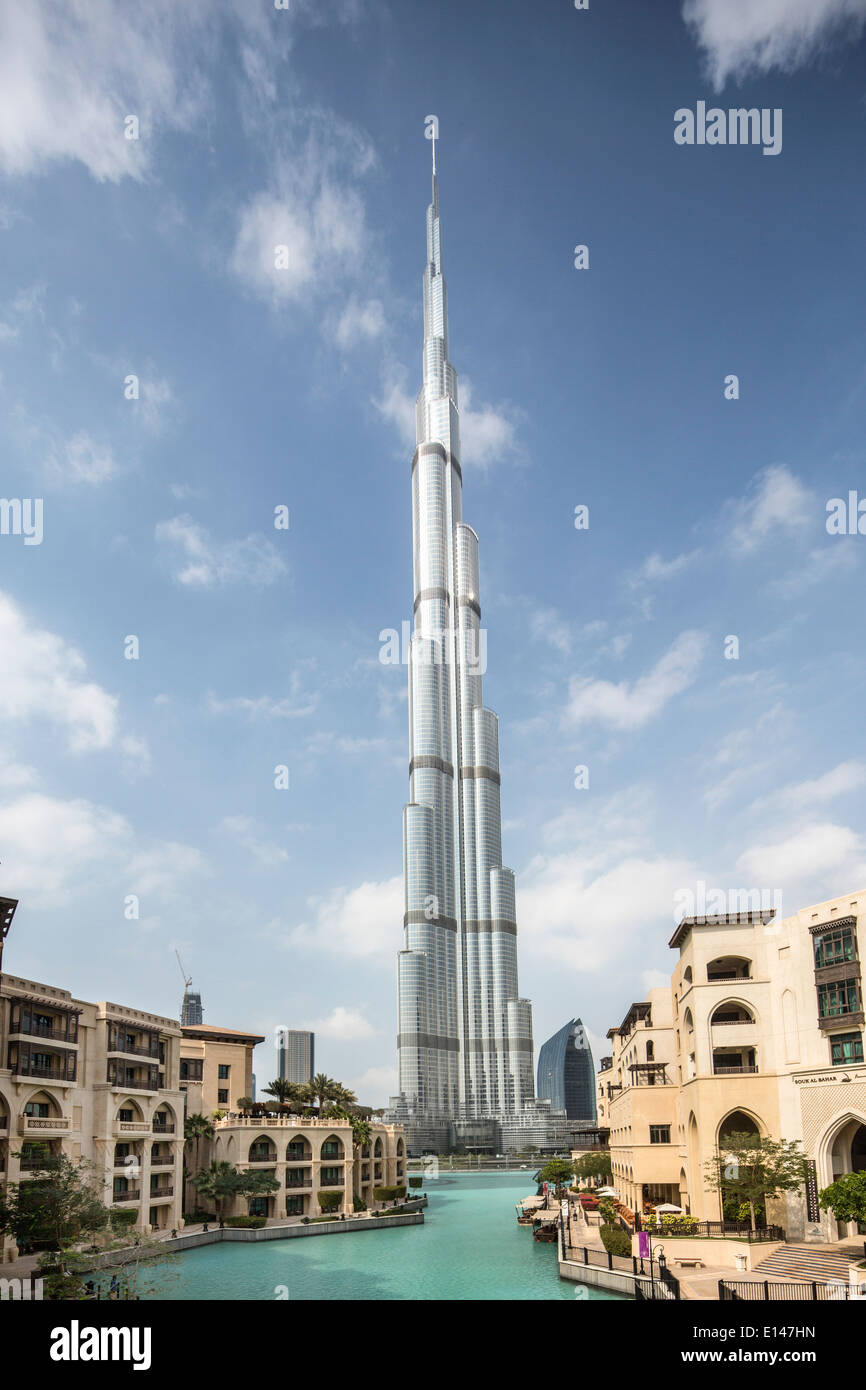 Vereinigte Arabische Emirate, Dubai, Burj Khalifa, das höchste Gebäude der Welt Stockfoto