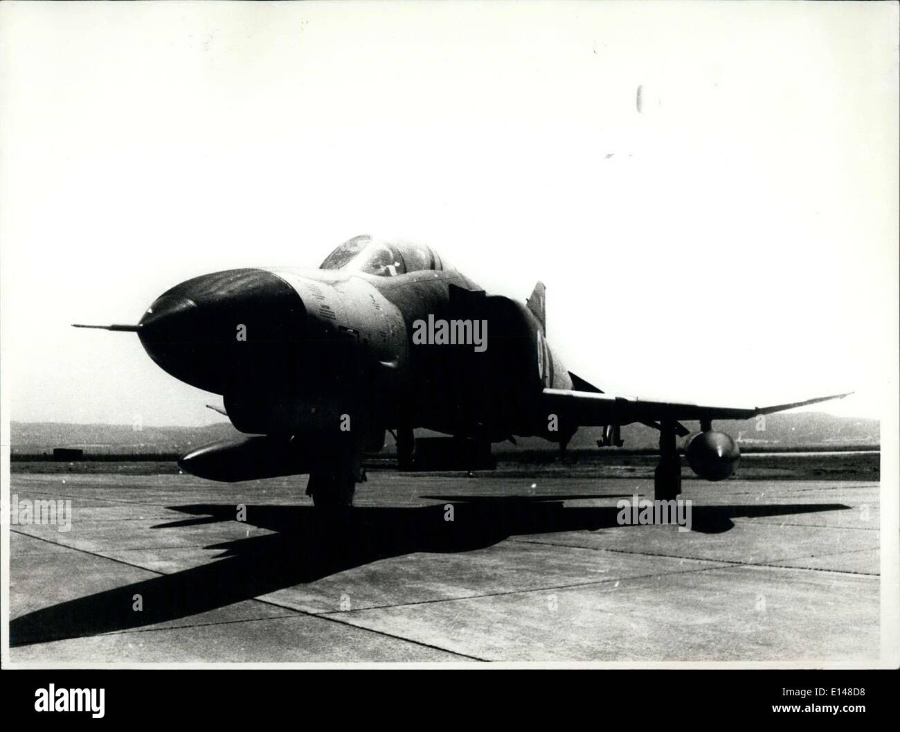 17. April 2012 - Israel: Phantom Kampfjet & bomber Stockfoto