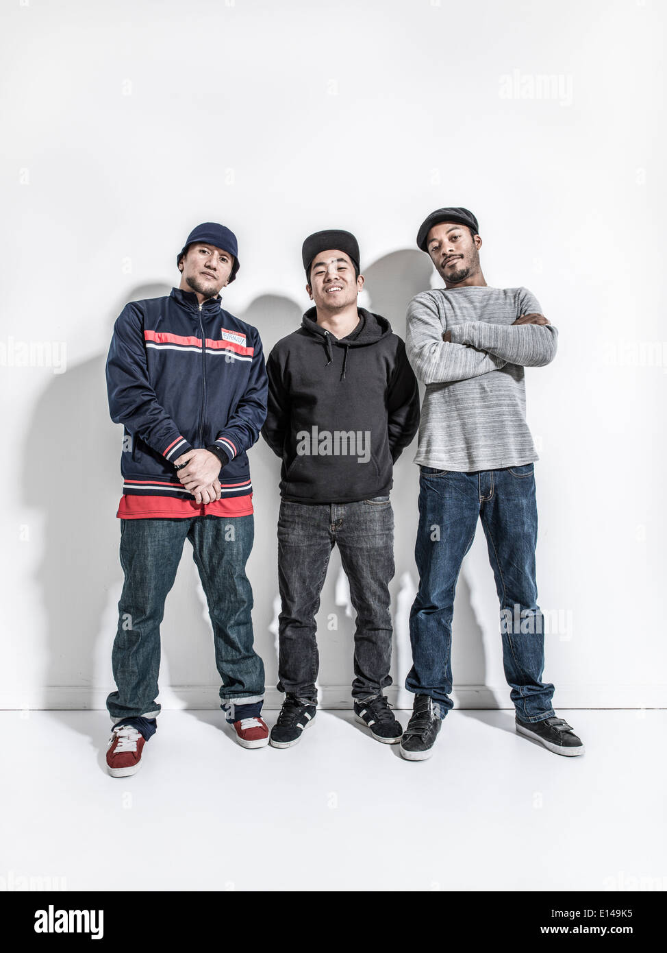 Tänzer posieren zusammen Stockfoto