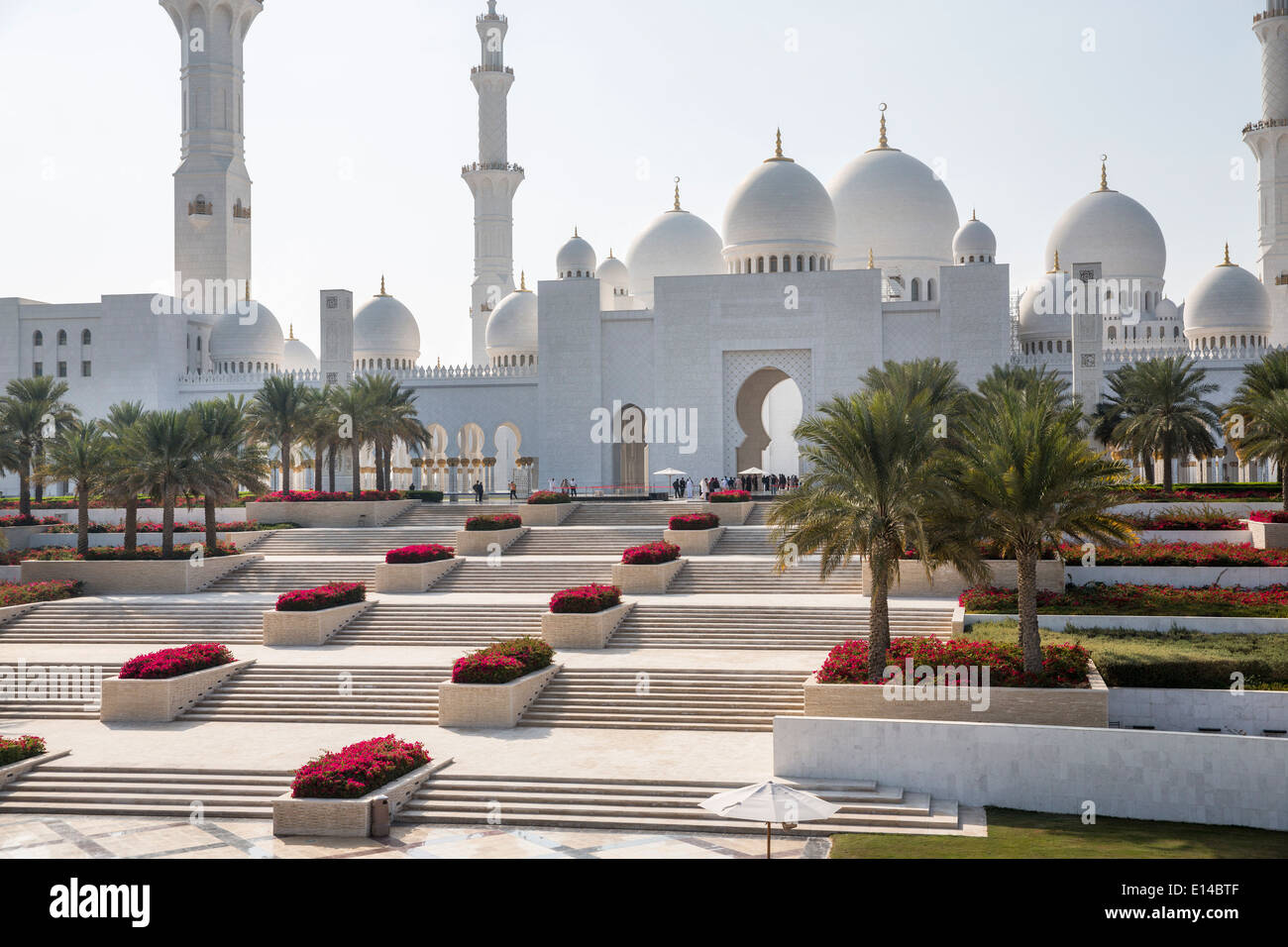 Vereinigte Arabische Emirate, Abu Dhabi, Scheich Zayed Grand Moschee Stockfoto