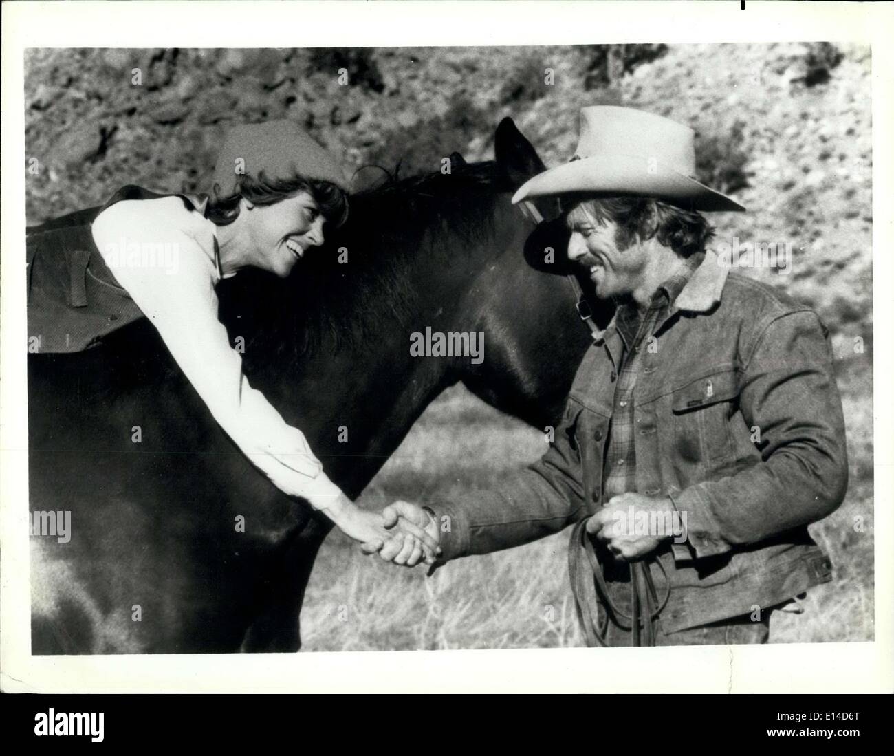 17. April 2012 - Robert Redford & Jane Fonda. Stockfoto