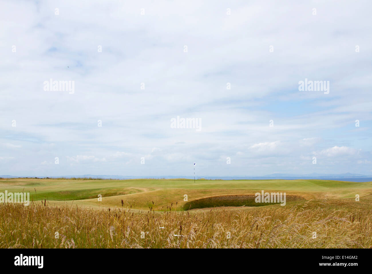 Muirfield Golfplatz während der 2013 British Open in Gullane Schottland Stockfoto