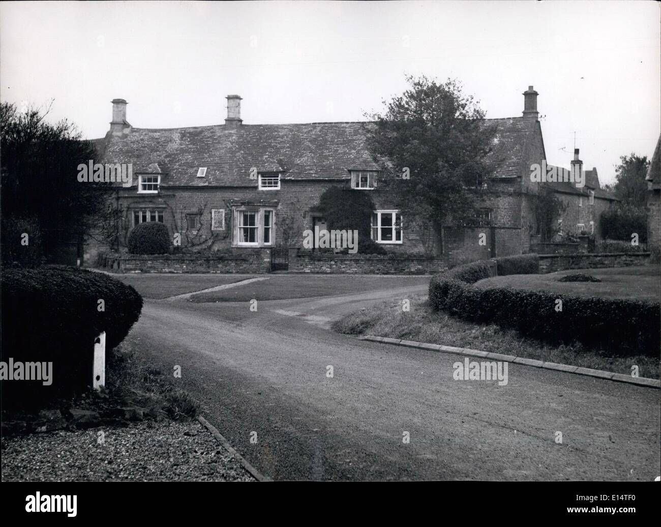 18. April 2012 - The Bay House, Heimat von Herrn Kessler, deren Bilder an die Nation nach ihrem Tod gehören. Es ist in dem Dorf Freston geleitet, in der Nähe von Uinyham, Utland. Stockfoto