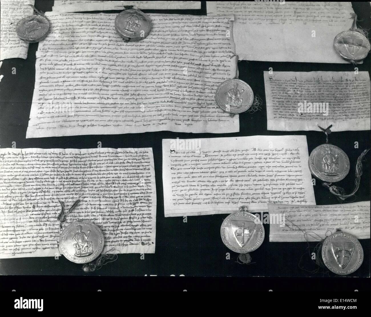 18. April 2012 - wurde von Tartas in den Vatikan (7 Juni 1238-27 April 1266) die Buchstaben von Bela IV König von Ungarn besetzt. Stockfoto